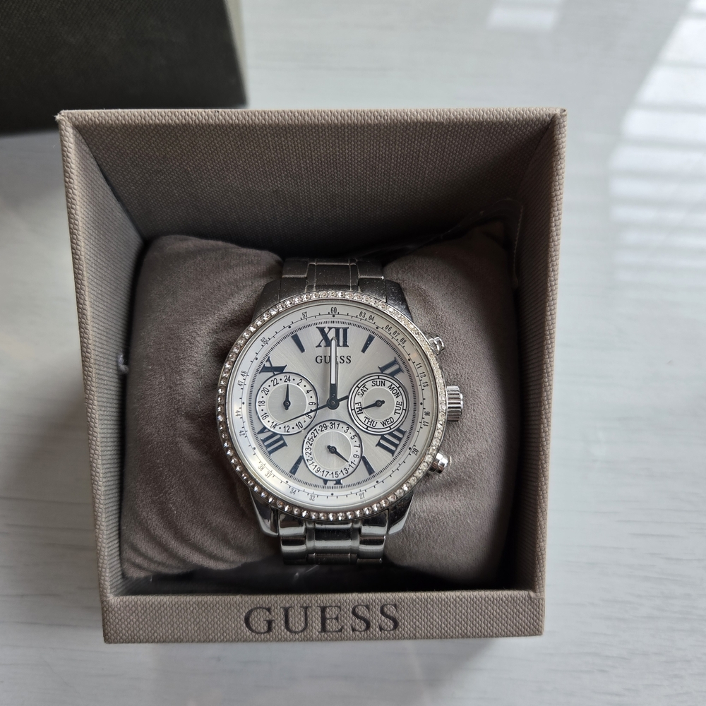 Guess Silver Chronograph Watch